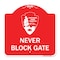 Signmission National Park Service-Permit Parking Only, Red & White Aluminum Sign, 18" x 18", RW-1818-23863 A-DES-RW-1818-23863 - alternate 1